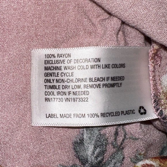 Xhilaration | Square Neck Floral Print Tie Front Cropped Short Sleeve Blouse - Picture 7 of 11